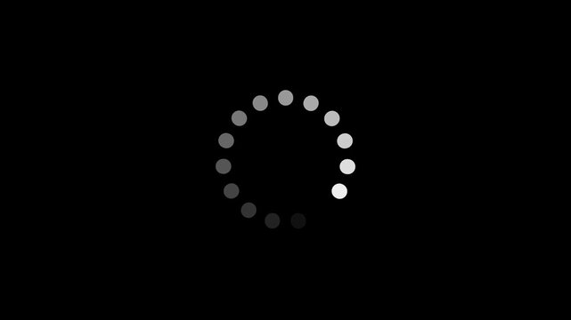 Simple loading animation, circle loading animation in high resolution 4k.