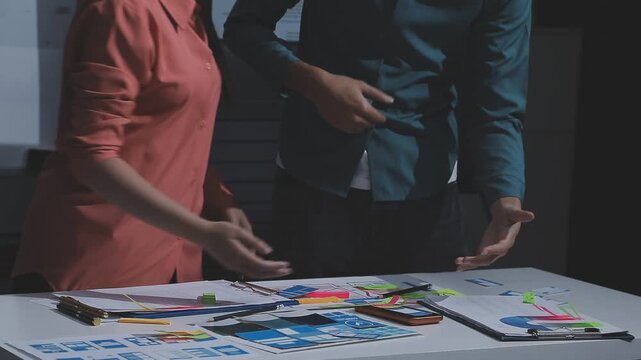 team of UI UX web designer are working together to develop mobile responsive websites. Mobile Mockup