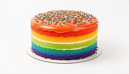 birthday cake isolated on white