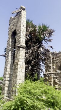 Complete coverage of a ruined dhanushkodi railway station