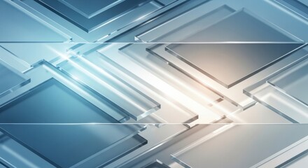 Abstract Transparent Glass Shards Background