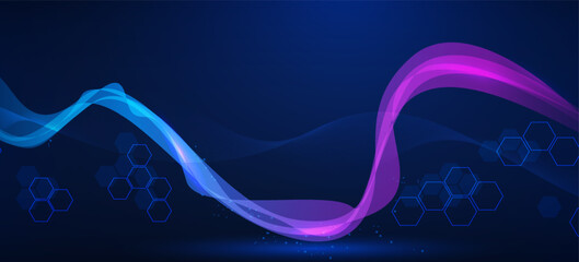 Technology speed line graphic design background. line illustration. Vector Abstract technology circuit lines.