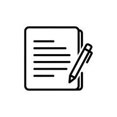 Journal Entry Accounting Icon on White Background