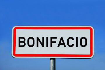 Obraz premium place-name sign Bonifacio