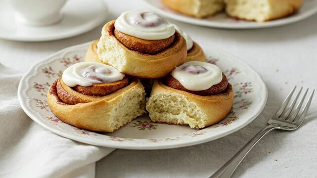 plate of pastry cake