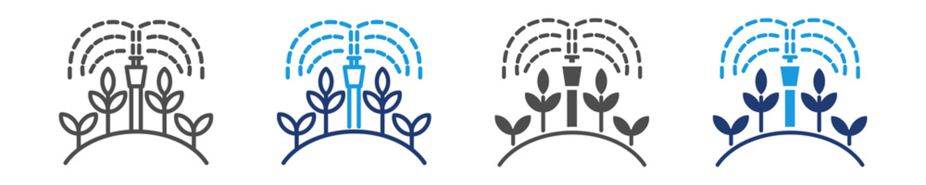 irrigation tubing icon sheet multiple style