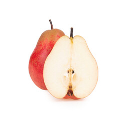 Red Pear Isolated on White Background