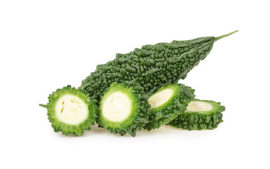 Bitter melon isolated on white background