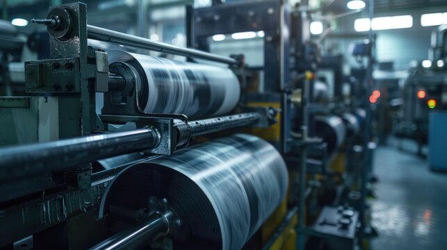 Printing machine paper industrial production manufacturing low speed shutter