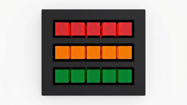 3D Industrial Hardware Interface with Physical Status Buttons
