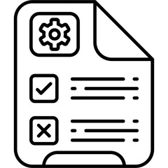 Test result Outline Icon © JV Design49