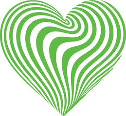 vector heart illustration with a romantic pink pattern shape for a Valentine holiday greeting card design