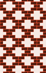 Brick square pattern wall decoration building home background
