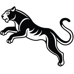 Obraz premium black panther vector