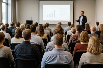 Obraz premium Business presentation audience engagement