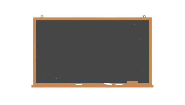 blank blackboard isolated on white