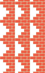 Brick square pattern wall decoration building home background