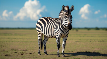 A beautiful zebra
