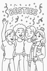 happy children drawing