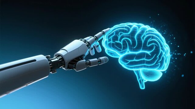 Robotic surgery precision technology with automated high tech systems for brain operation in hospital advancing artificial intelligence medical treatment and care