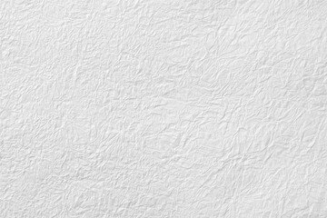 Obraz premium 繊細な質感と、しわが美しい白い和紙のテクスチャ背景素材 White Japanese paper texture with delicate wrinkles, authentic Washi background