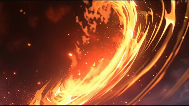 Anime Flame Aura Ignition Power Effect
