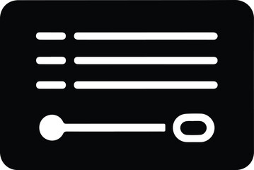 Checklist or To- Do List Icon with Slider Control to-do tasks