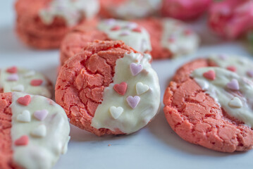Red velvet or brownie cookies 