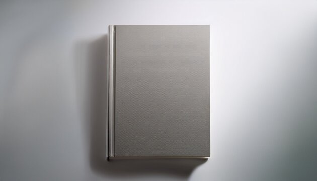 blank book cover mockup on a white background ideal for presenting book designs or ebook covers