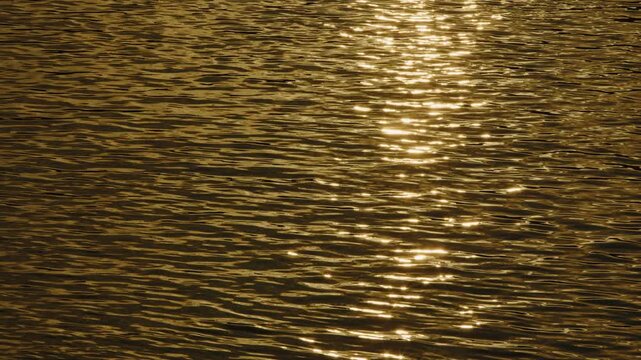 Reflection of the sun in the River La Seine 