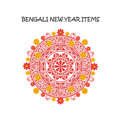 Bengali New Year Items Vector Design
