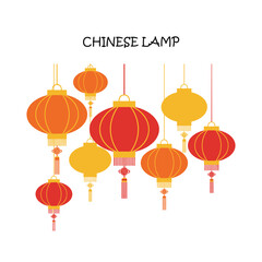 Chinese Lamp Vector Design