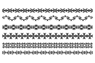 Collection of Vintage Decorative Frames Vector Set