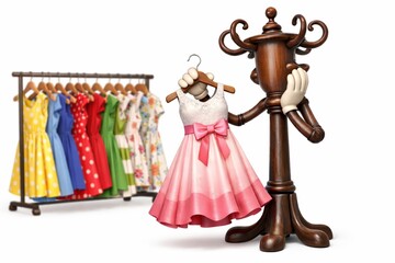 Fashion, dress, hanger, wardrobe, clothing and apparel