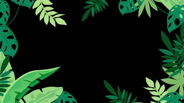 frame of tropical jungle