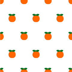seamless pattern with whole oranges