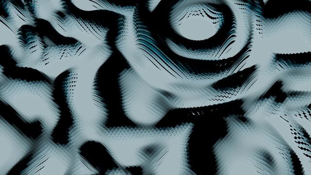 Fluid Waves Forming Hypnotic Concentric Patterns Combined With Organic Textures To Create Mood
