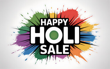 Colorful Happy Holi Sale Banner