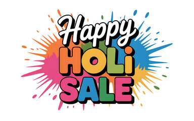 Colorful Happy Holi Sale Banner