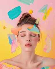 Dreamy Artistic Colors in Soft Touch Female Portrait