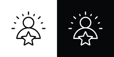 Confidence Icon Sheet Black And White © Herikus