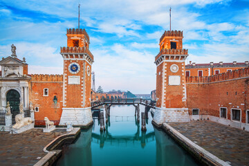 Venice, Italy at the Venetian Arsenal