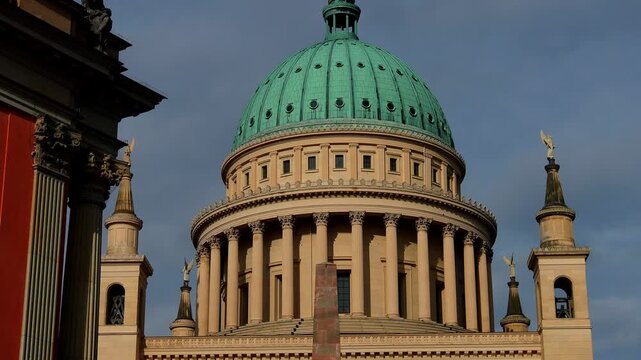 the historic center of potsdam germany in the sun 4k 25fps video