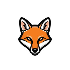 Obraz premium Red Fox Head Illustration Design.