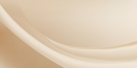 Soft cream gradient with flowing ivory waves and warm neutral tones. Elegant abstract design featuring champagne accents, perfect for luxury cosmetic branding and sophisticated projects. © Narin