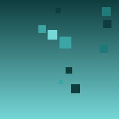 Teal Corporate abstract square corporate background with copy space © tiago