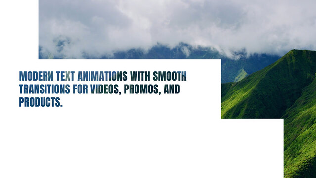 Transition with Animated Titles