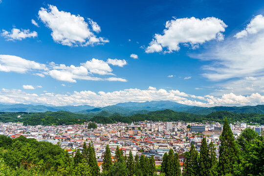 Takayama, Gifu, Japan City Skyline