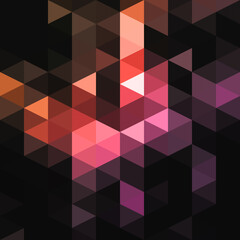 Obraz premium a digital abstract artwork featuring a pattern of colorful geometric triangles, commonly used for creative purposes, modern branding, annual report covers, brochures, or digital media