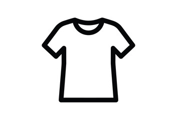 Simple black and white t-shirt illustration